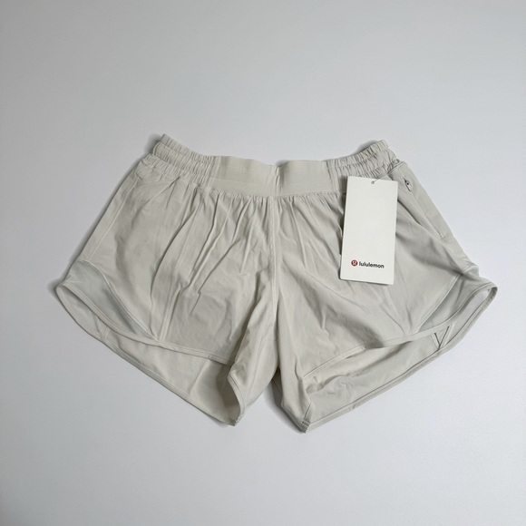 lululemon athletica Pants - NWT Lululemon Hotty Hot Low Rise Short 4” Lined Size 6 Bone White
